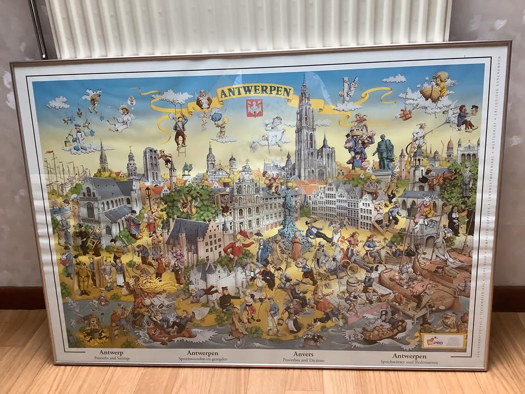 Lijst 1mX70cm. In perfecte staat. Metaal croom., Ophalen, Zo goed als nieuw
