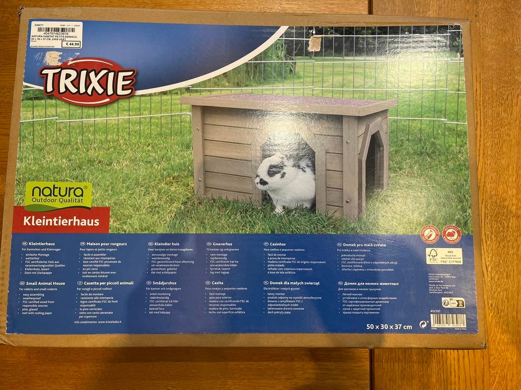 Clapier maison pour rongeurs lapin et petits rongeurs trixie, Neuf, Enlèvement ou Envoi, Niche, Moins de 60 cm