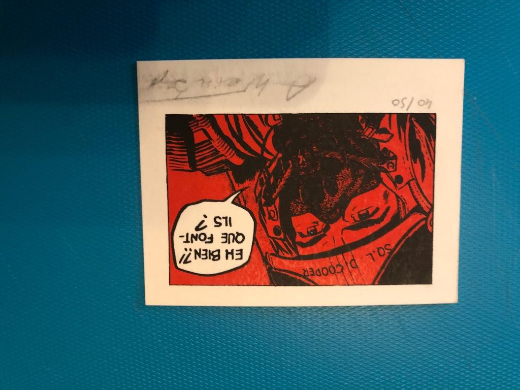 Dessin ex- libris BD, Enlèvement, Utilisé