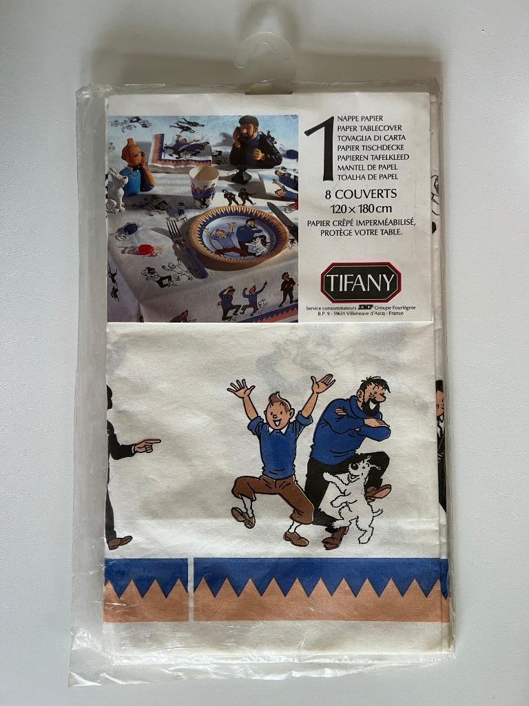Nappe Tintin - Tifany 1993, Collections, Personnages de BD, Neuf, Ustensile, Tintin, Enlèvement ou Envoi