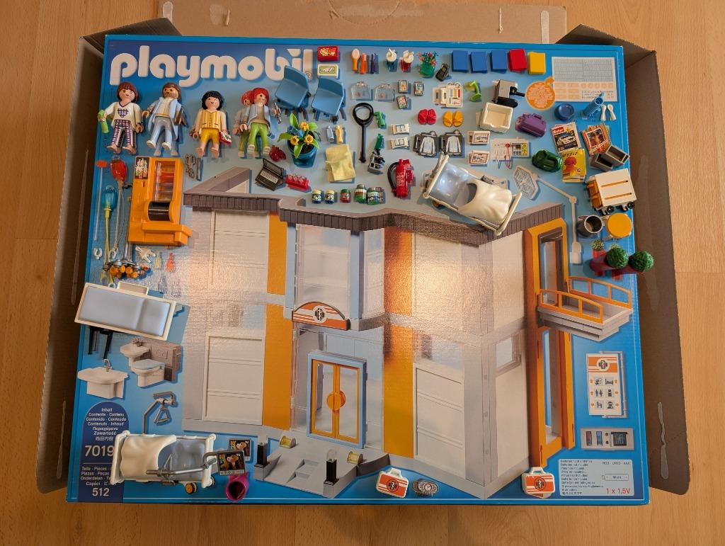 70190 Playmobil Groot ziekenhuis met inrichting, Ophalen, Zo goed als nieuw