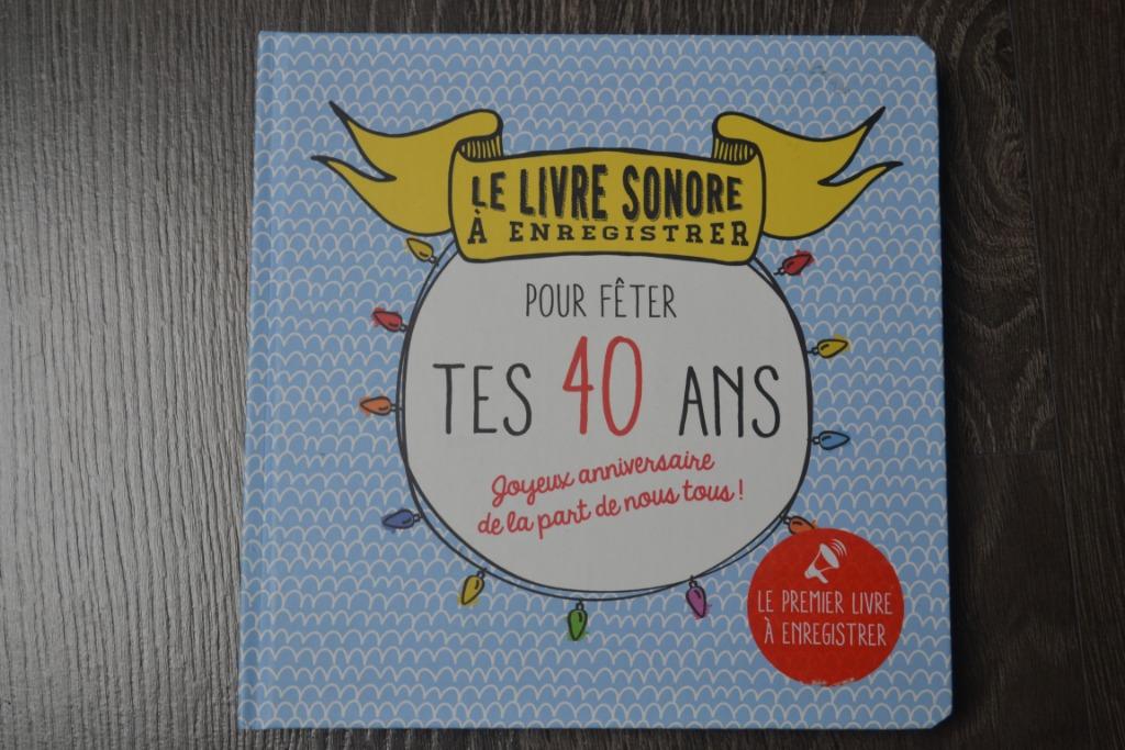 Livre sonore à enregistrer pour fêter ses 40 ans, Enlèvement ou Envoi, Neuf