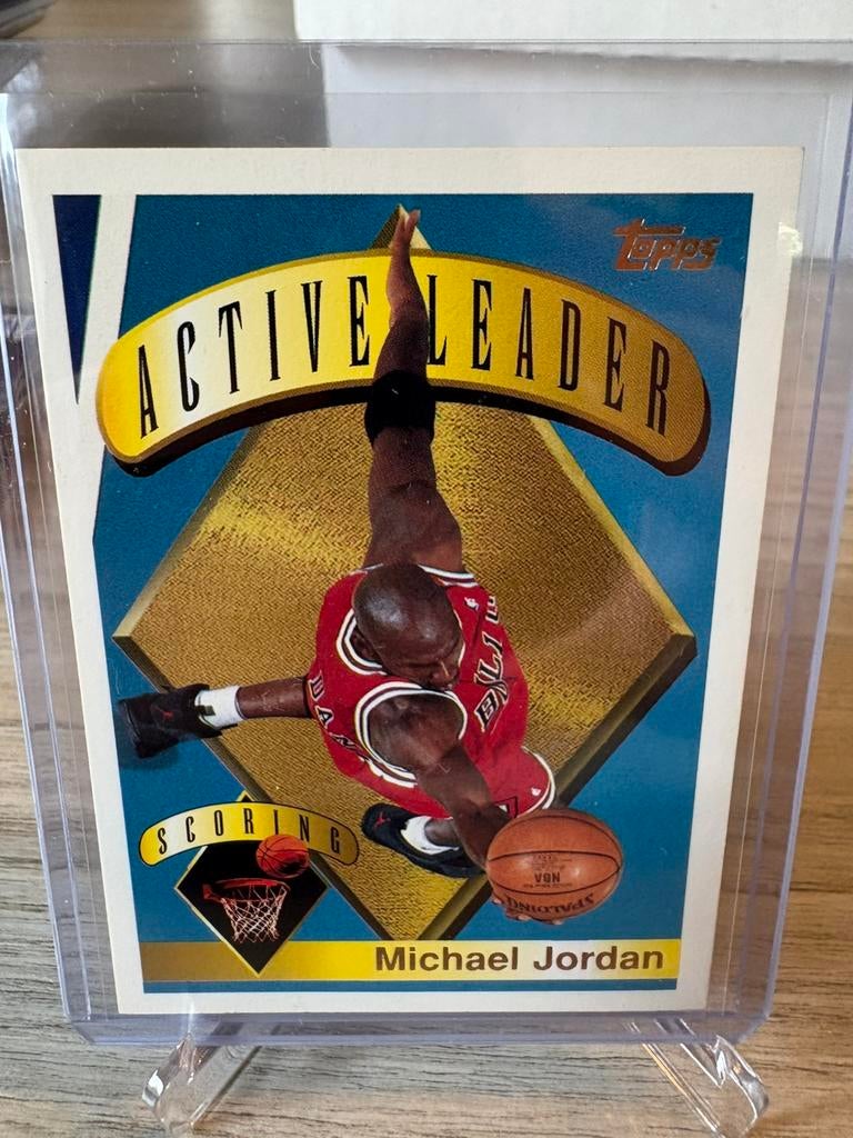1995-1996 Topps Active Leader Michael Jordan #1, Enlèvement ou Envoi, Comme neuf