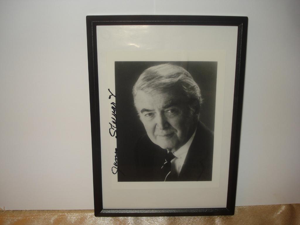 JAMES STEWART Photo d'Epoque avec Signature Originale - Rare, Rechthoekig Staand, Met lijst, A4 of kleiner, Ophalen of Verzenden