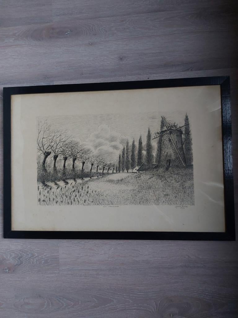 Pentekening, Antiek en Kunst, Ophalen