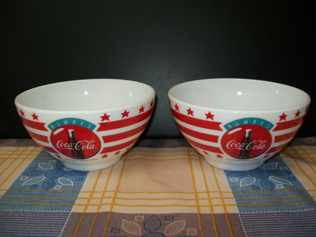 Always Coca Cola Company - Arcopal Soepkom - Vintage Retro, Verzamelen, Ophalen of Verzenden, Zo goed als nieuw, Gebruiksvoorwerp