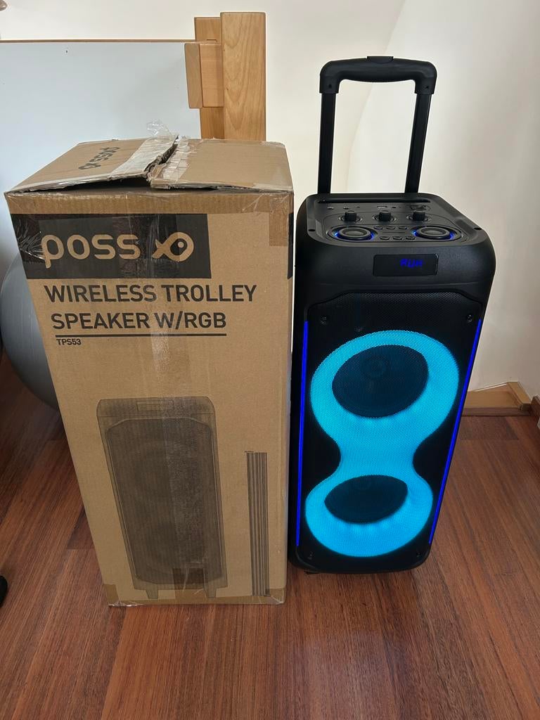 Enceinte portable bluetooth et LED, TV, Hi-fi & Vidéo, Enlèvement, Comme neuf