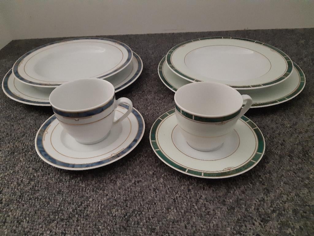 Plat Bord, diep bord, tas en ondertas, Ophalen