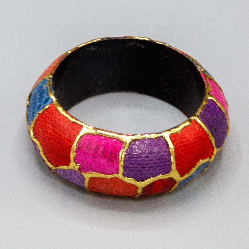 Bracelet en peau de serpent, Enlèvement ou Envoi, Neuf, Autres couleurs, Bois