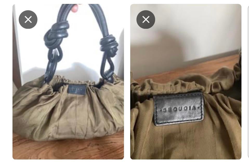 Sac à main ´Séquoia ´ kaki, Comme neuf, Sac à main