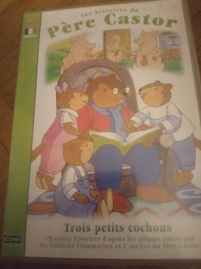DVD les histoires du père castor trois petits cochons, Ophalen, Film
