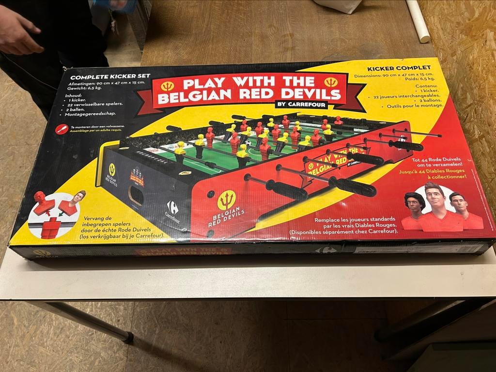 Kickertafel belgian red devils, Collections, Machines | Flipper (jeu), Enlèvement, Neuf, Autres types, Autres marques