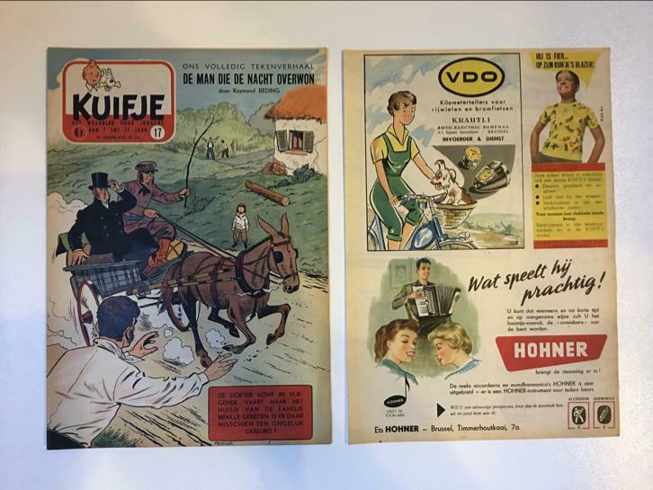 Kuifje weekblad 1955 nummer 17 + bijlage splinternieuwstaat, Eén stripboek, Ophalen, Nieuw