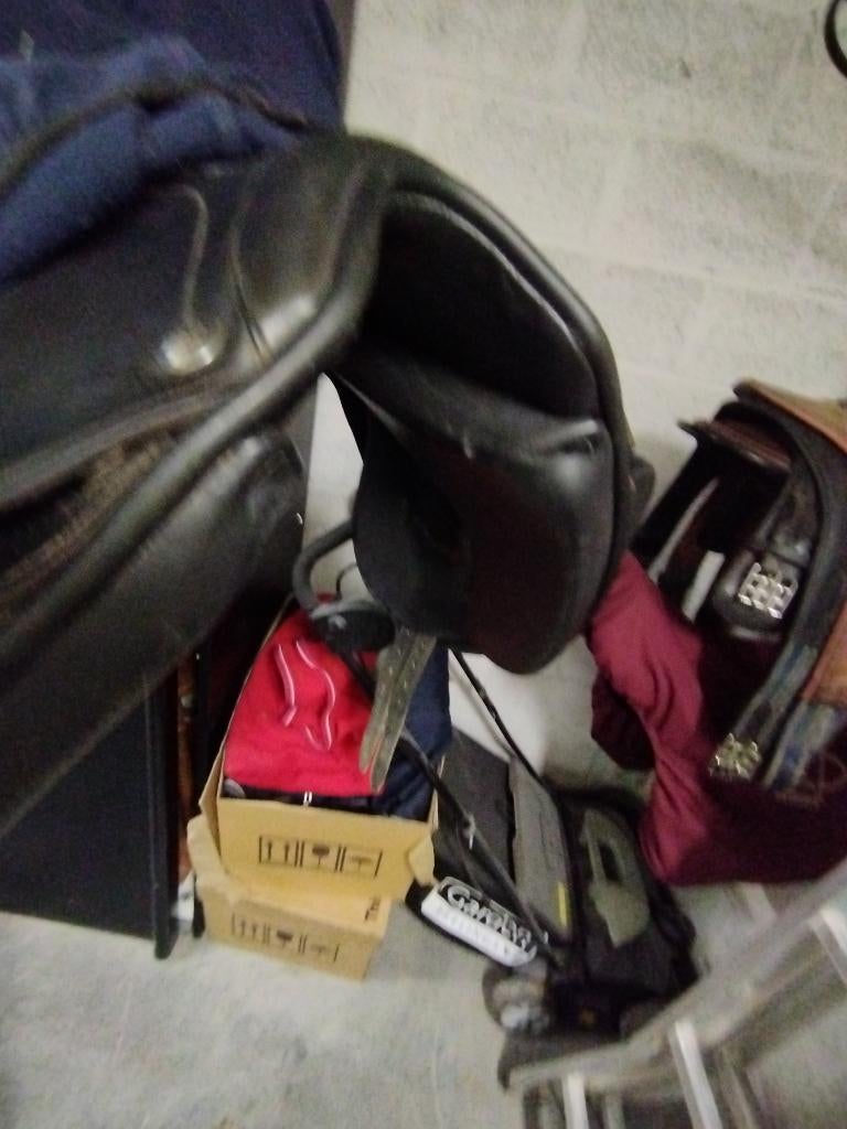 Selle de dressage noire Zaldi, Enlèvement, Utilisé, Dressage