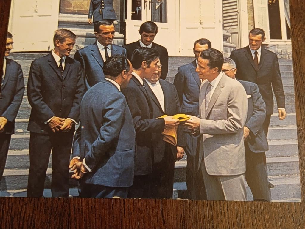 Belle photo d'Eddy Merckx et du roi Baudouin, Enlèvement, Photo