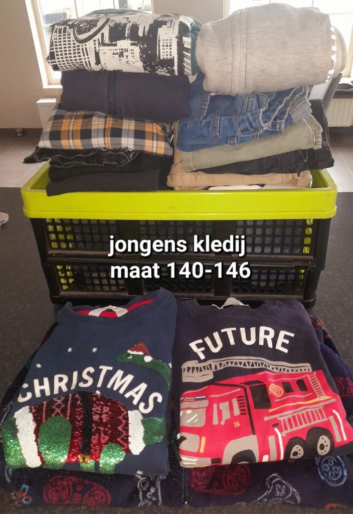 Pakket jongens kledij maat 140-146, Ophalen, Gebruikt, Maat 140