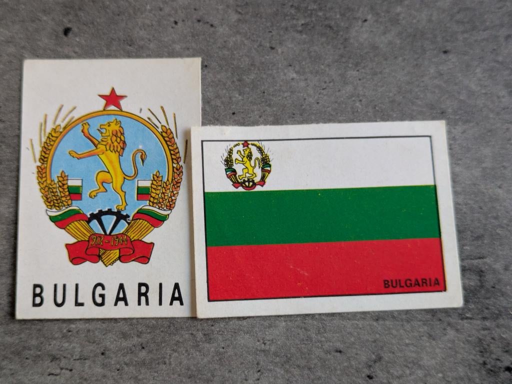 PANINI WK 1970 EMBLÈME  DRAPEAU DU MEXIQUE BULGARIE FOOTBALL, Envoi, Comme neuf, Autocollant
