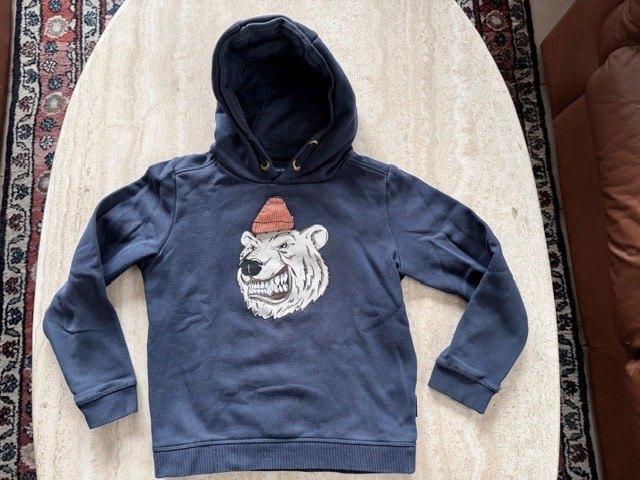 Donkerblauwe hoodie SOMEONE - maat 140 (nr4860), Kinderen en Baby's, Kinderkleding | Maat 140, Trui of Vest, Ophalen of Verzenden
