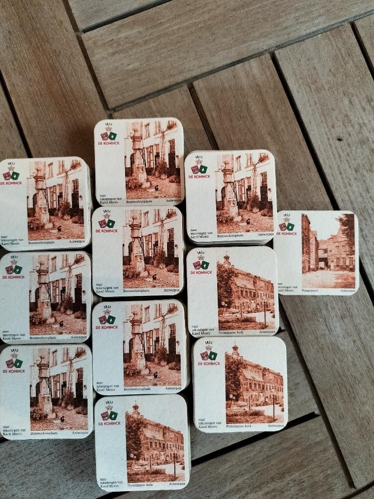 +-200 bierviltjes / bierkaarten DE KONINCK jaren 1970, Verzamelen, Biermerken, Ophalen of Verzenden, De Koninck
