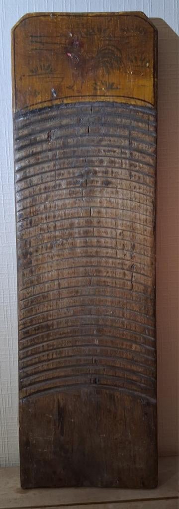 Planche à Laver en Bois – Art Populaire – Peint à la Main, Enlèvement ou Envoi