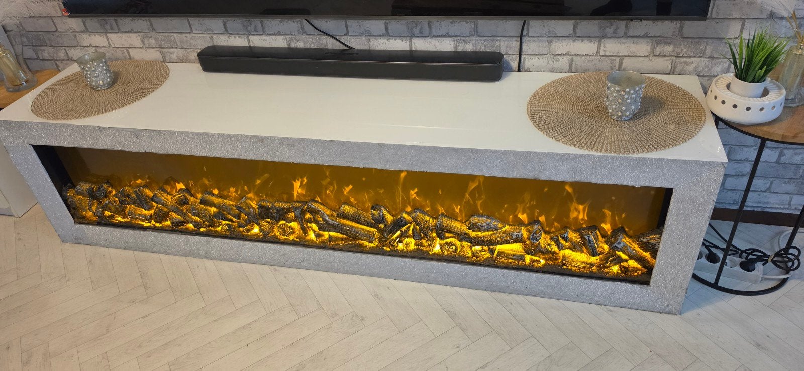Elektrische sfeerhaard   L 2m  B40cm  H50cm, Enlèvement ou Envoi