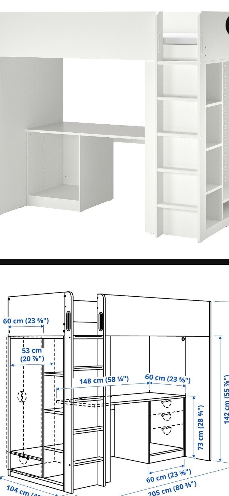 hoogslaper, Huis en Inrichting, Ophalen, Gebruikt, Eenpersoons, 200 cm