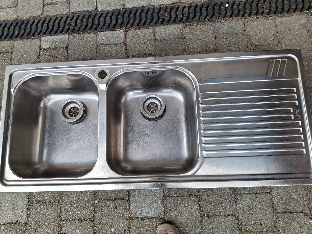 Inox spoelbak, Moins de 25 cm, Moins de 100 cm, 100 à 150 cm, Enlèvement