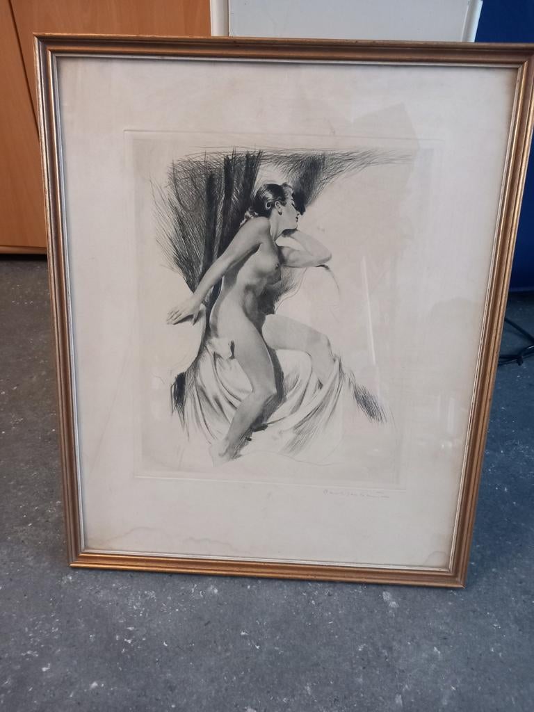 Tekening, Antiek en Kunst, Ophalen