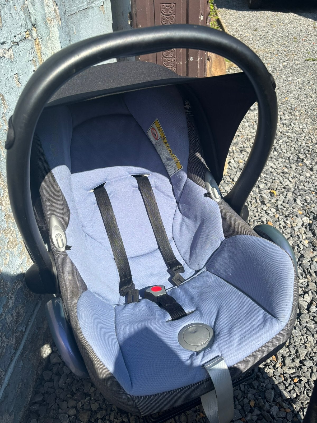 Maxi Cosi met zonnekap, passend op Stecohouder voor bakfiets, Vélos & Vélomoteurs, Enlèvement, Comme neuf
