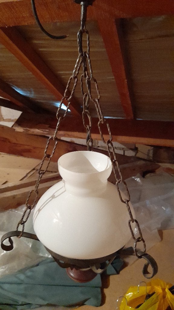 Lampe suspendue en verre dépoli, Maison & Meubles, Lampes | Suspensions, Comme neuf, Verre, Enlèvement
