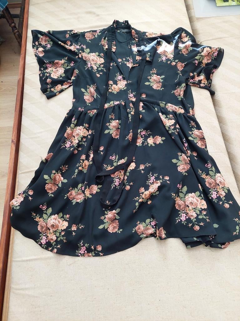 Robe fleurs, Kleding | Dames, Ophalen, Maat 46/48 (XL) of groter, Zo goed als nieuw, Boven de knie