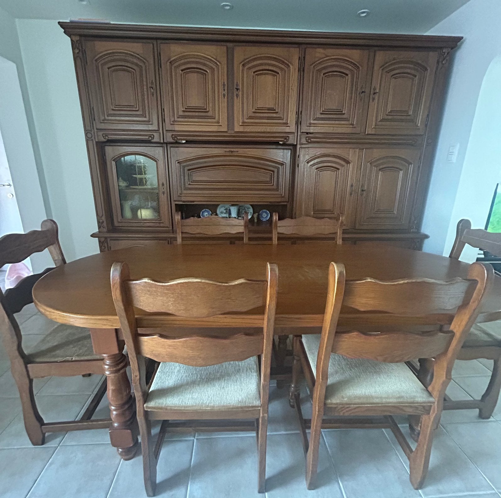 Salles à manger complètes, Enlèvement, Utilisé, Classique, 4 à 6 chaises