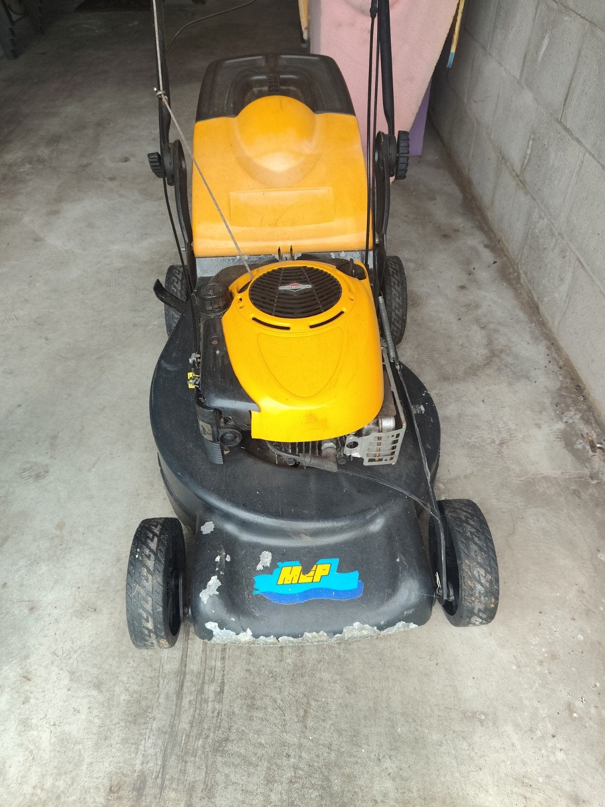 Grasmaaier op benzine, Tuin en Terras, Grasmaaiers, Ophalen, Gebruikt, Benzine-grasmaaier