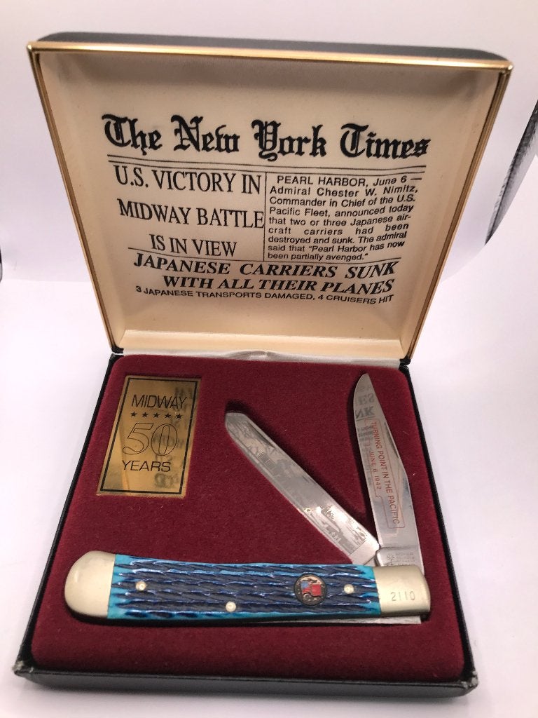 Rare Boker Commemorative Series WWII Trapper numberd, Ophalen of Verzenden
