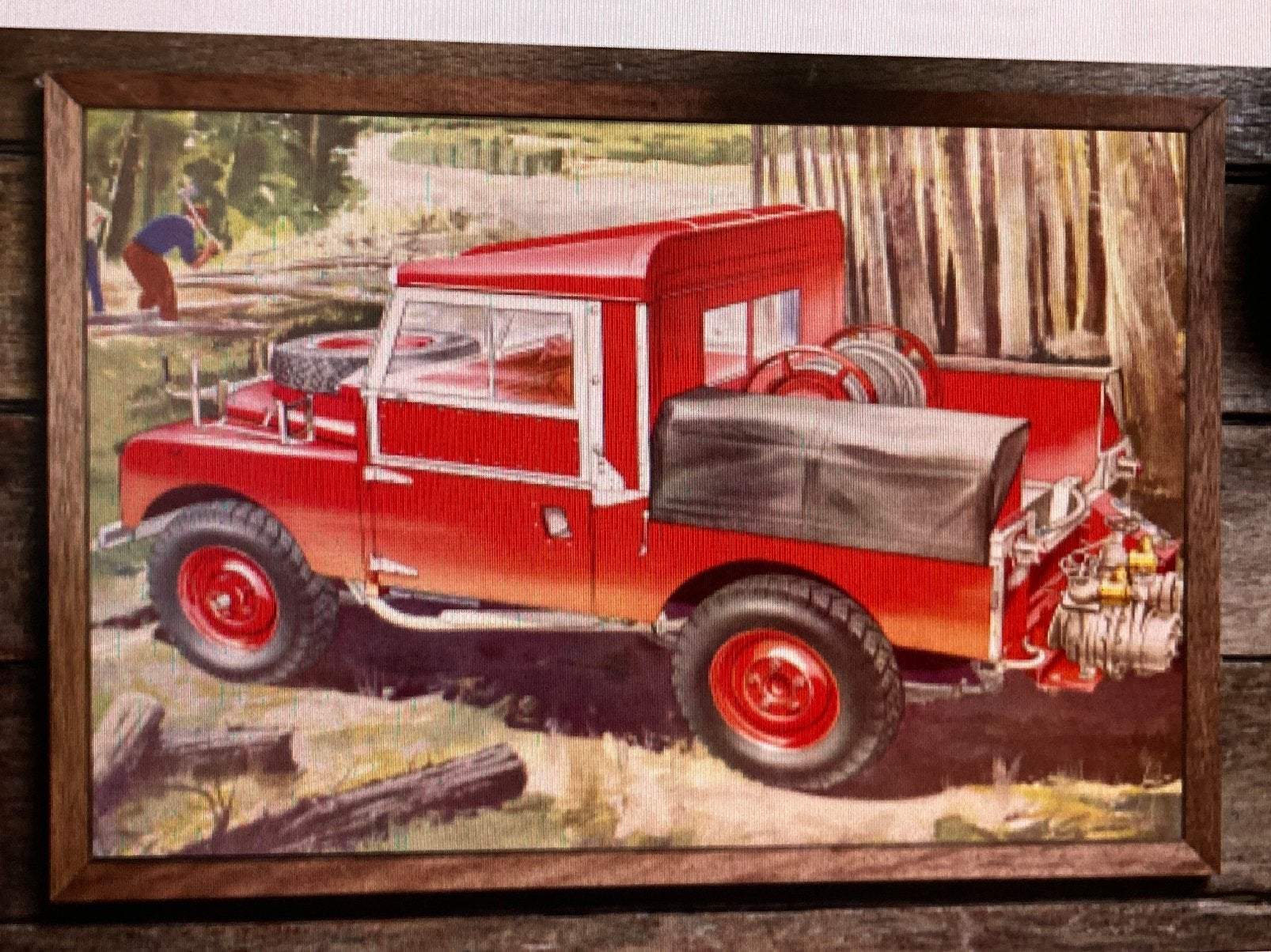 Land rover prentenreeks - 50x70 cm per stuk, Enlèvement, Comme neuf, Voitures