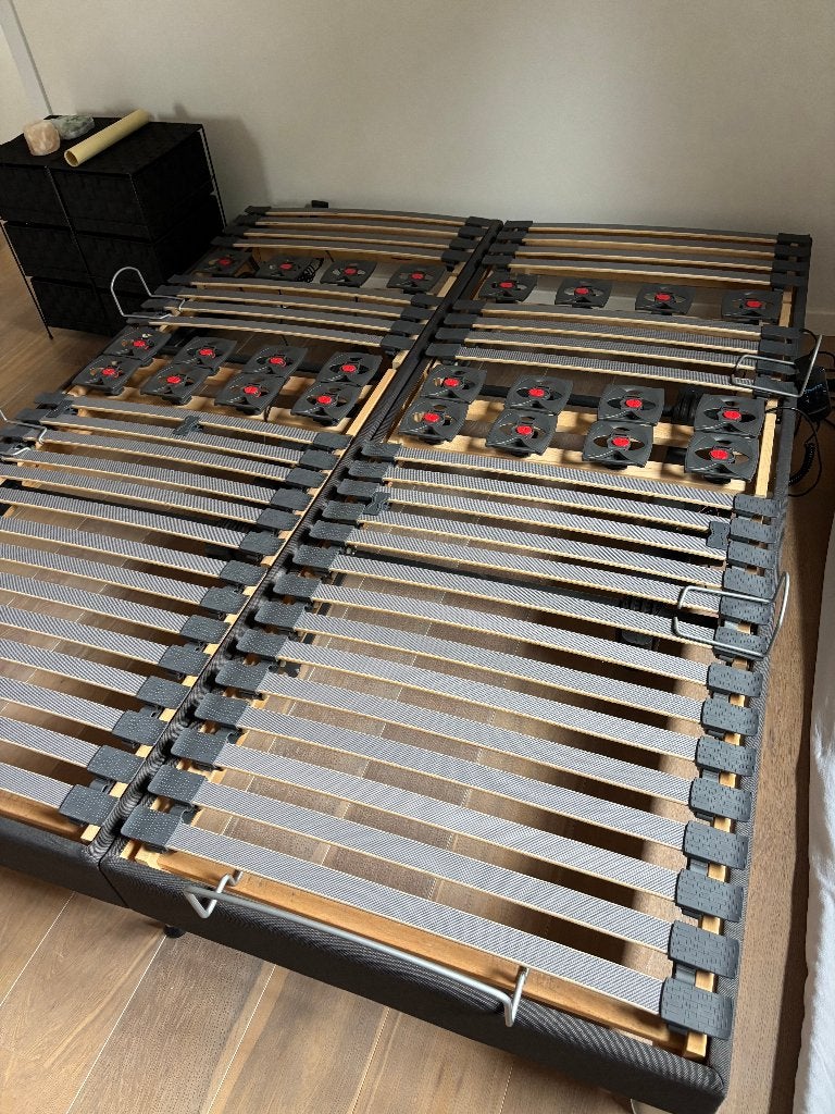 Tempur bed en matras, Ophalen, Tweepersoons, Zo goed als nieuw, Bedbodem
