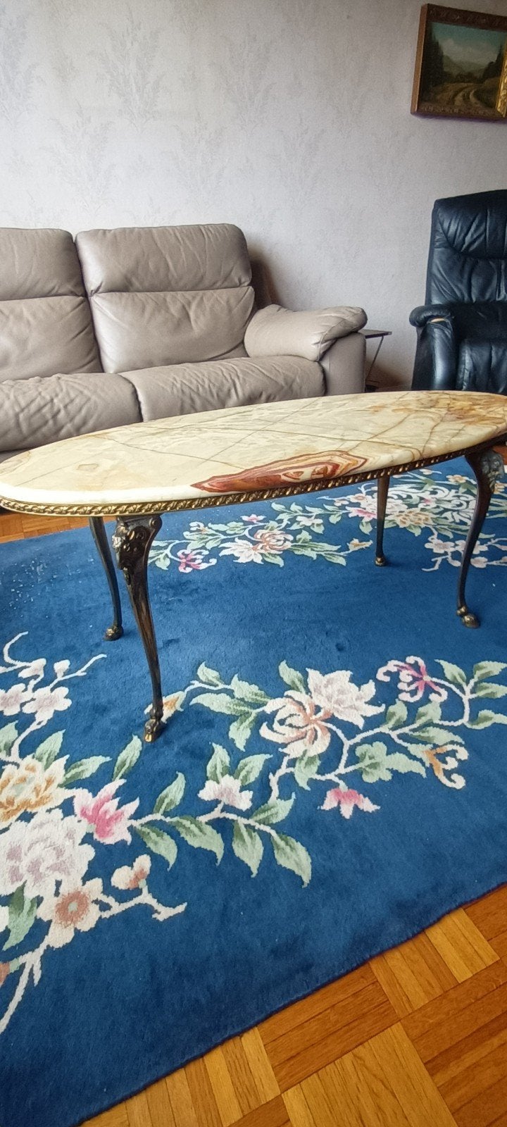 ovale salontafel, Ophalen, Gebruikt, 100 tot 150 cm, 50 tot 100 cm