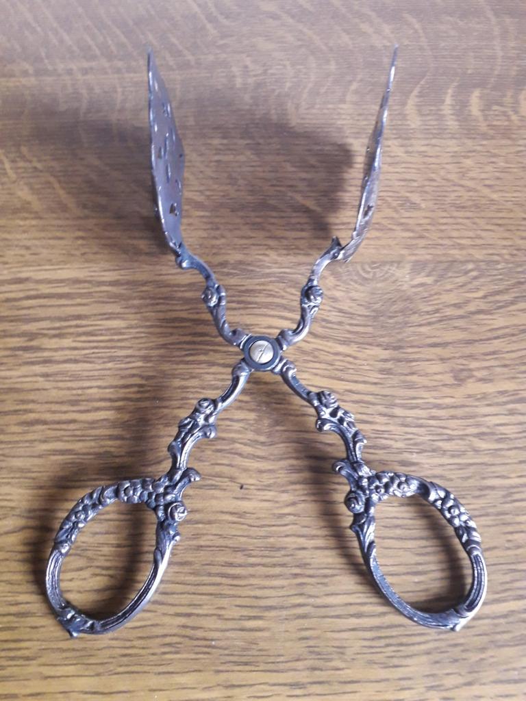Antiek zilveren gebakstang., Antiek en Kunst, Ophalen