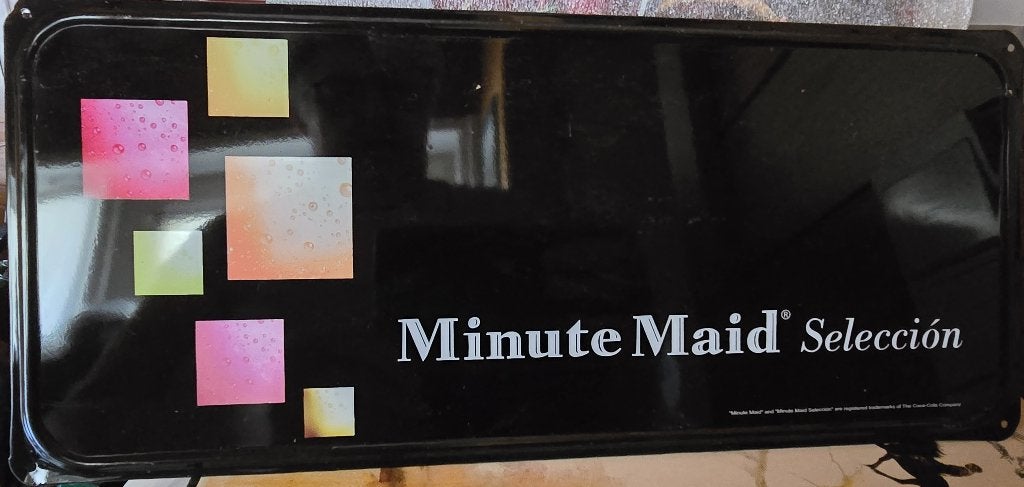 Reclamebord Minute Maid, Verzamelen, Merken en Reclamevoorwerpen, Ophalen of Verzenden, Nieuw, Reclamebord