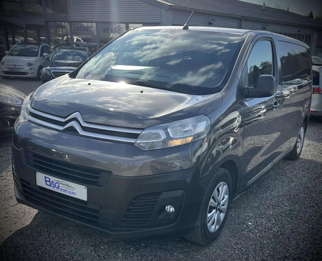 Citroën Jumpy 2.0 HDi*BOITE AUTO*CAMERA*UTILITAIRE*CLIM*GPS, Autos, Argent ou Gris, Euro 6, Entreprise, Noir