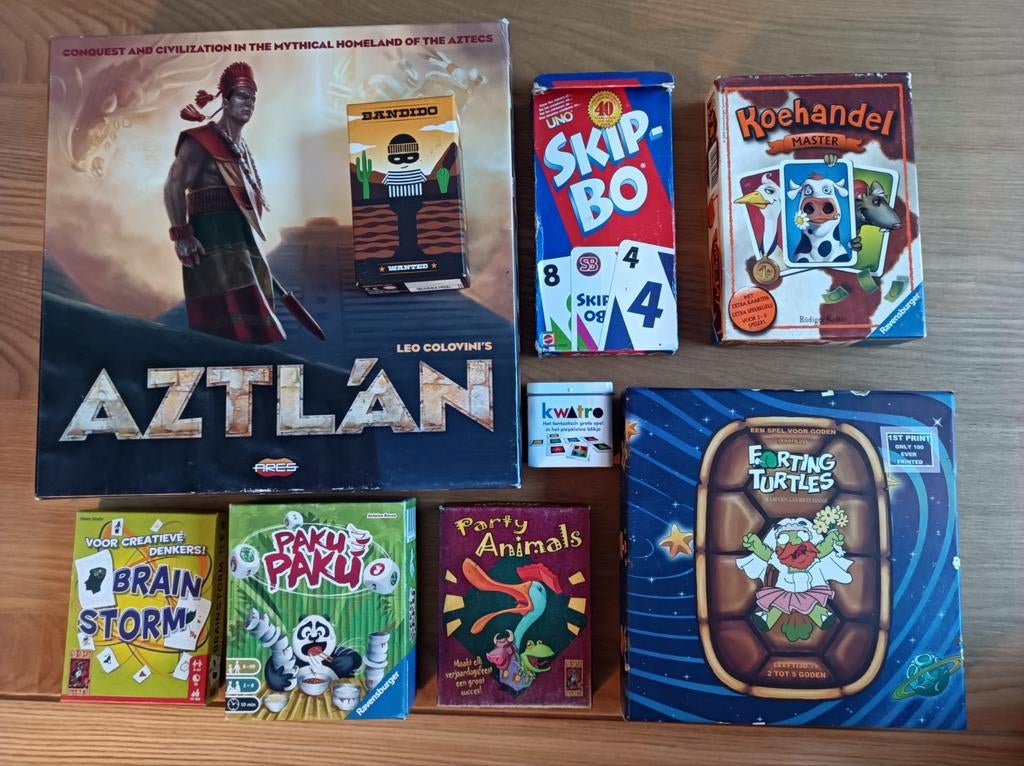 9 gezelschapsspelletjes, Enlèvement