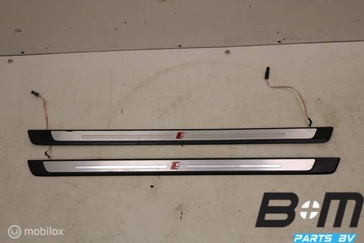 Set S-Line verlichte dorpellijsten Audi A5 8W Coupe, Auto-onderdelen, Gebruikt