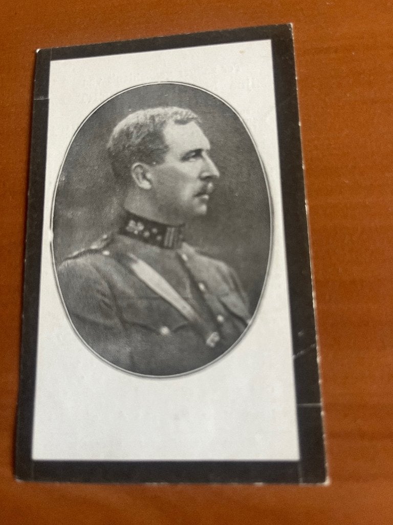 Koning Albert I  Brussel1875 + Marche-Les-Dames 1934, Collections, Enlèvement ou Envoi, Comme neuf, Carte, Photo ou Gravure