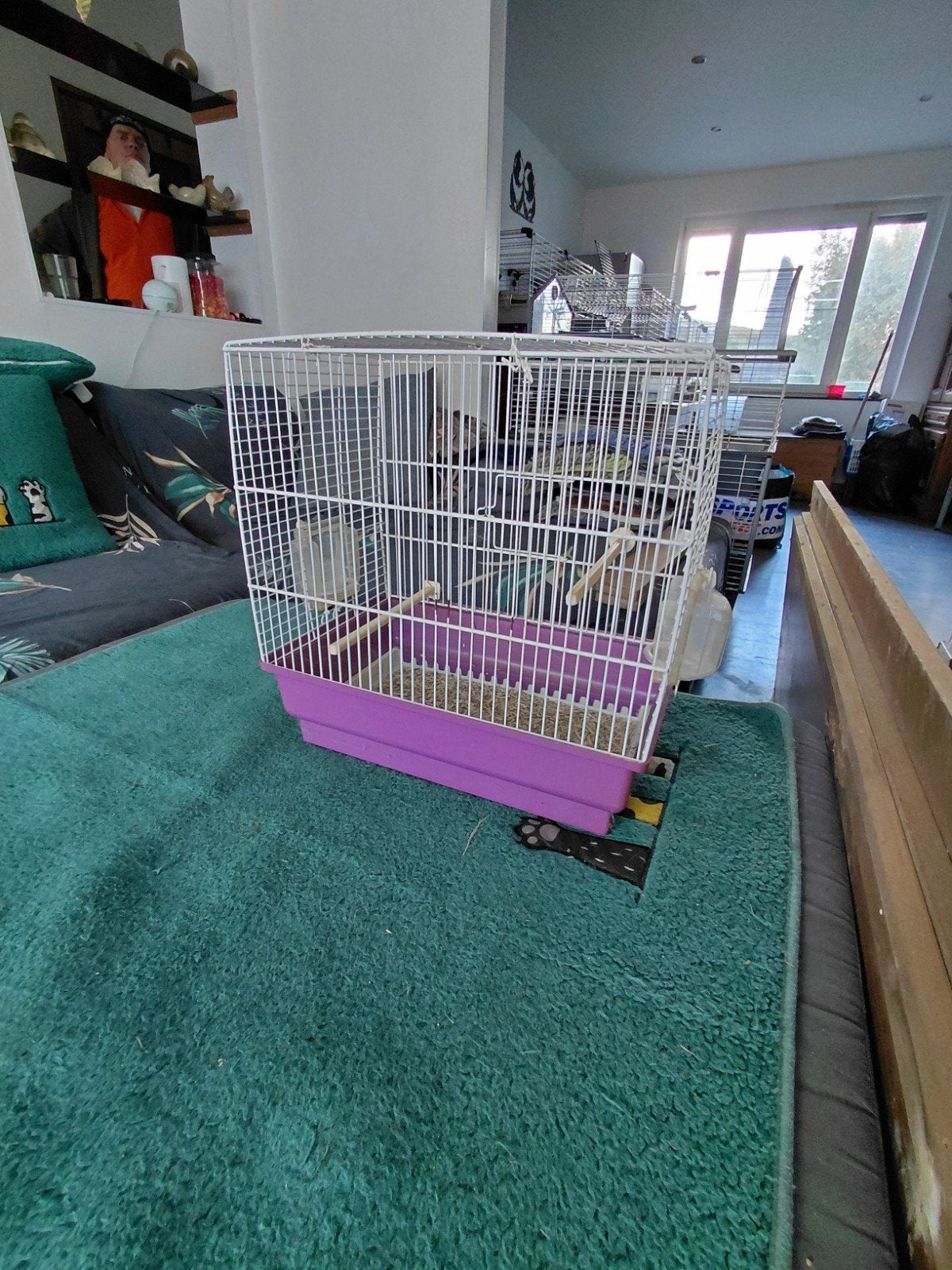 cage oiseau, Animaux & Accessoires, Enlèvement, Comme neuf, Autres matériaux, Cage à oiseaux