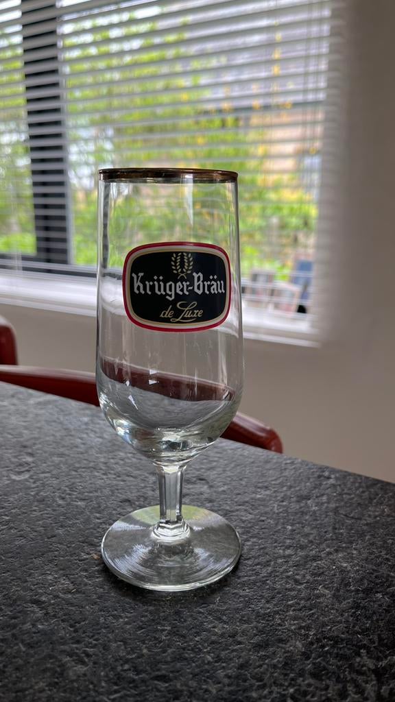 Kruger glazen 4., Verzamelen, Ophalen, Zo goed als nieuw, Bierglas