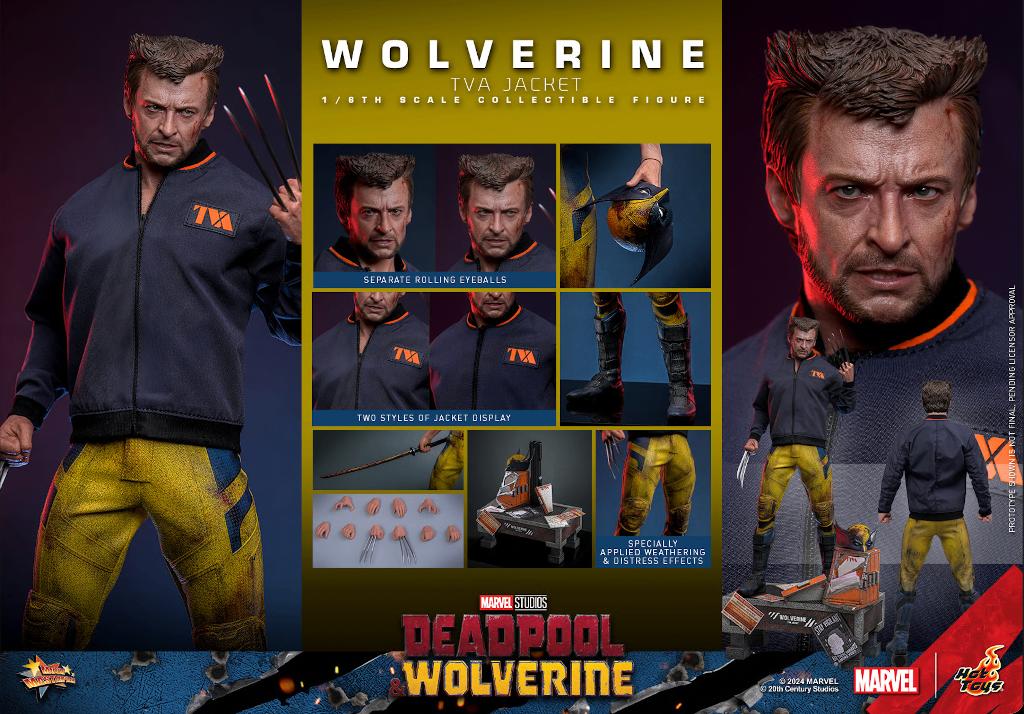 Hot Toys Deadpool & Wolverine TVA Jacket Version MMS756, Envoi, Neuf