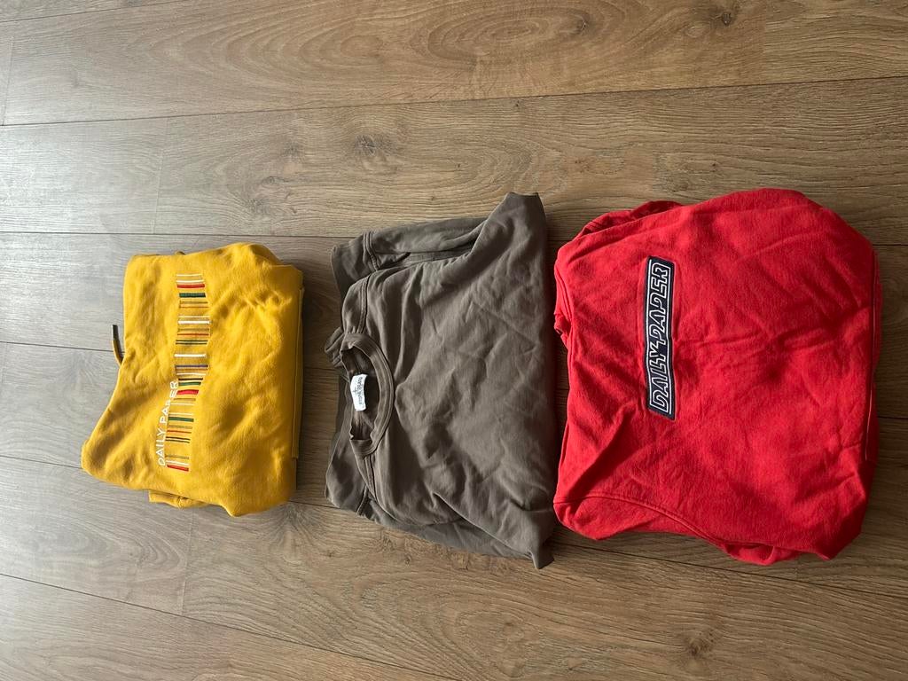 Daily Paper hoodies + Stone Island trui, Ophalen of Verzenden, Zo goed als nieuw, Maat 36 (S), Rood