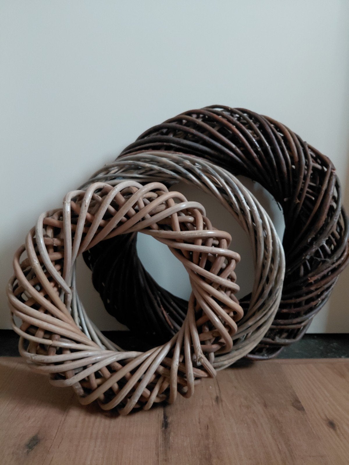 Rotan kransen, set van 3, Huis en Inrichting, Woonaccessoires | Kransen, Ophalen, Rotan