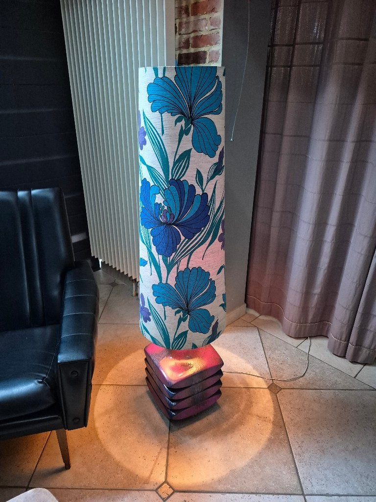 Vintage Vloerlamp, Huis en Inrichting, Ophalen, Gebruikt, Textiel, 100 tot 150 cm