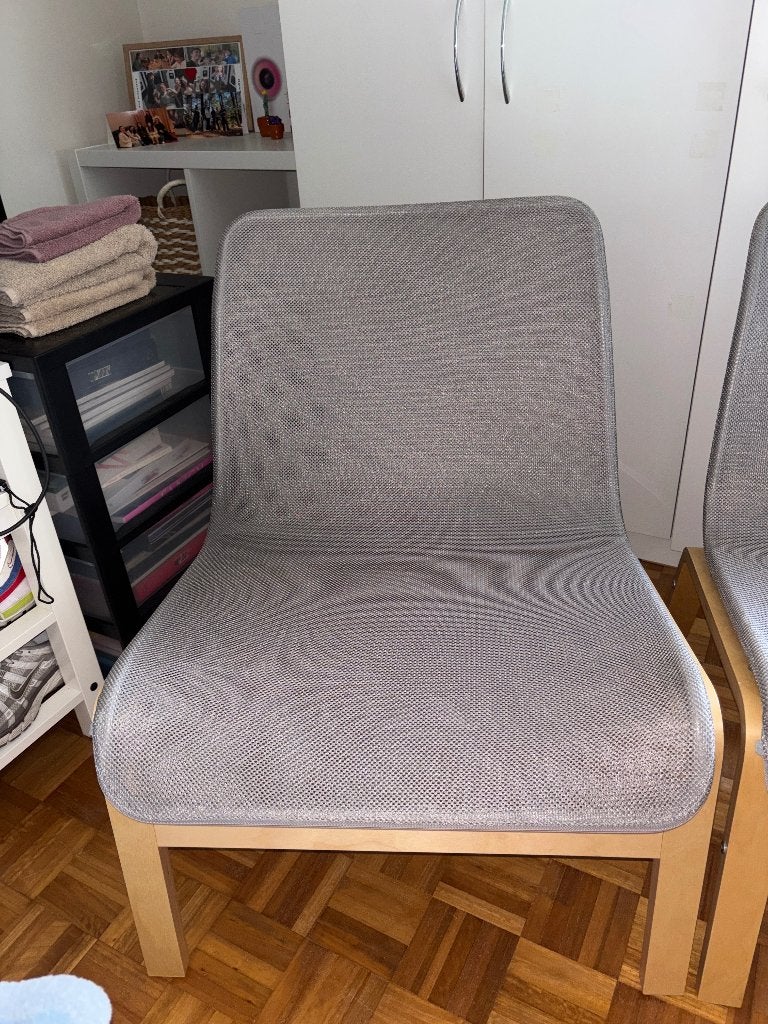 Ikea stoel, Maison & Meubles, Chaises, Gris, Comme neuf, Enlèvement, Bois